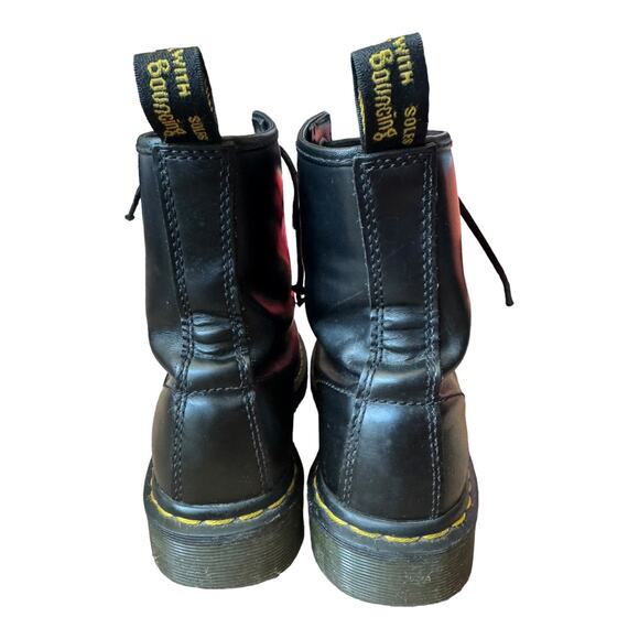 DR MARTENS 1460 Smooth Leather Lace Up Boots Black Ladies size 6 - Picture 10 of 12